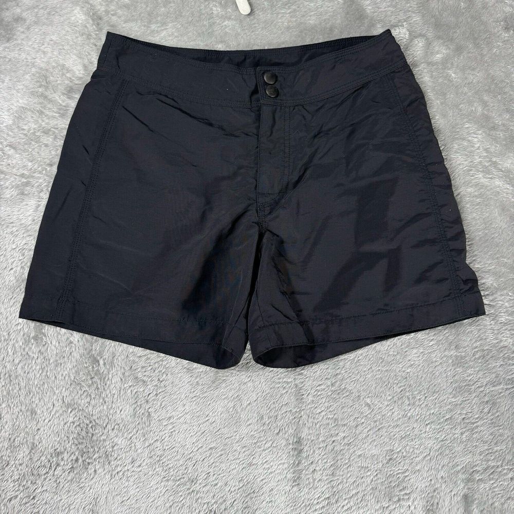 LL Bean Shorts‎ Womens 4 Black Nylon 5" Outdoors Hiking Camping Lightweight